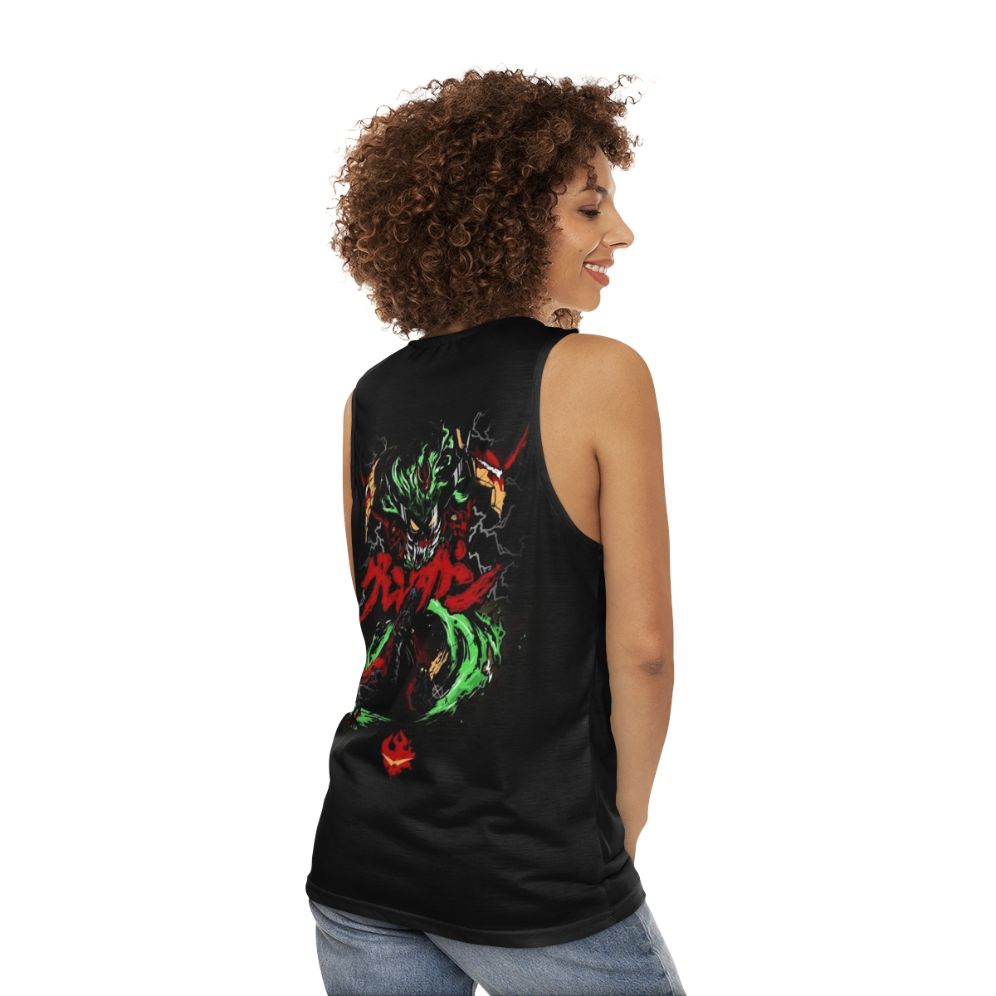 Gurren Lagann anime unisex tank top - women back