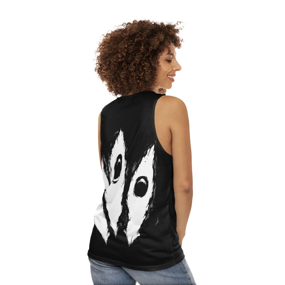 Unisex Manga-Inspired "Kishin Eyes" Tank Top - women back