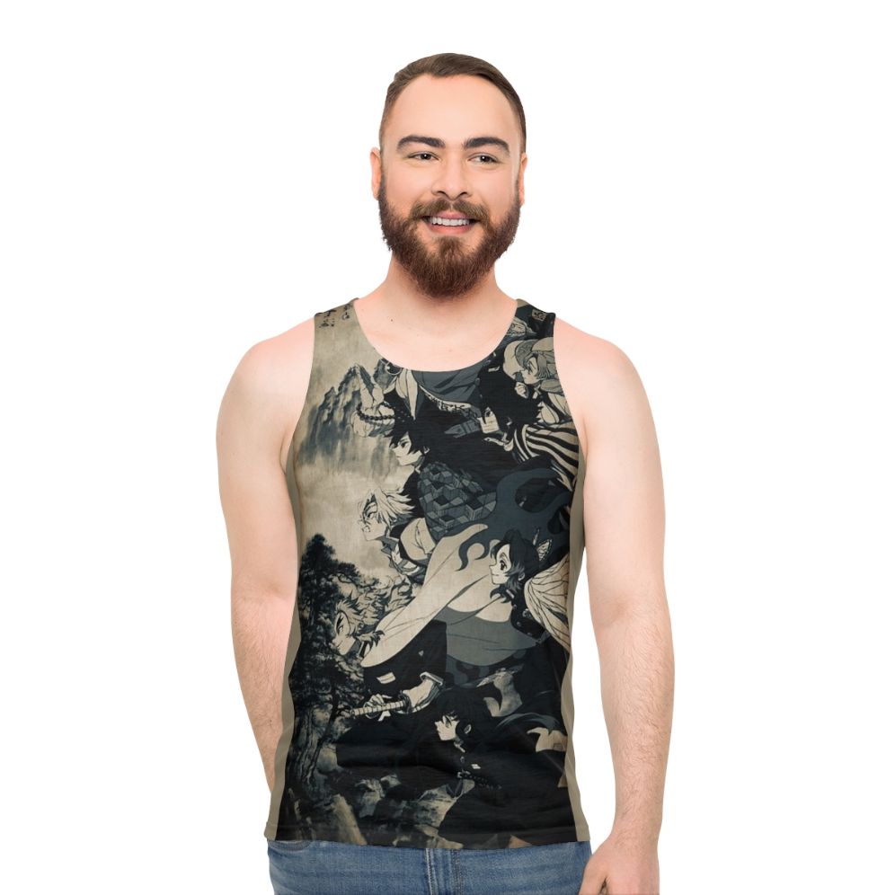 Demon Slayer inspired anime unisex tank top - men