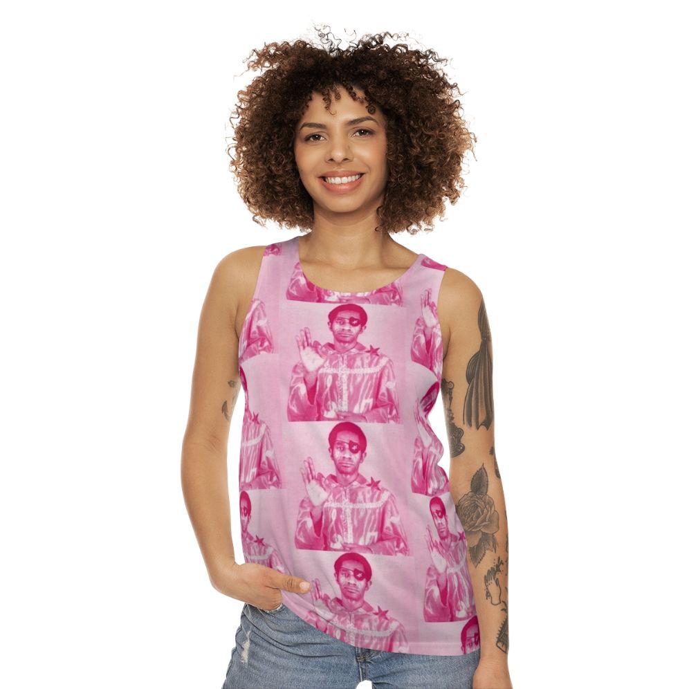 Jazz Piano Legend James Booker Unisex Tank Top - women