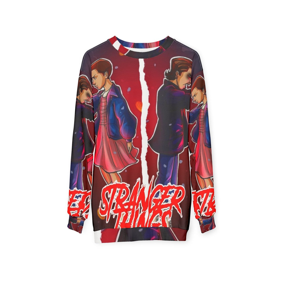 Stranger Things Fan Art Sweatshirt - hanging