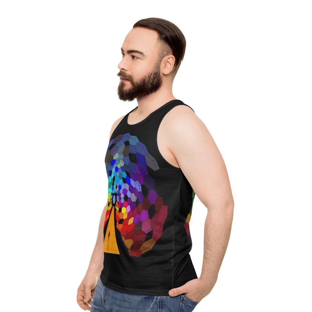 Resistance Unisex Tank Top 2 with Muse Alternative Album Cover Design - men side