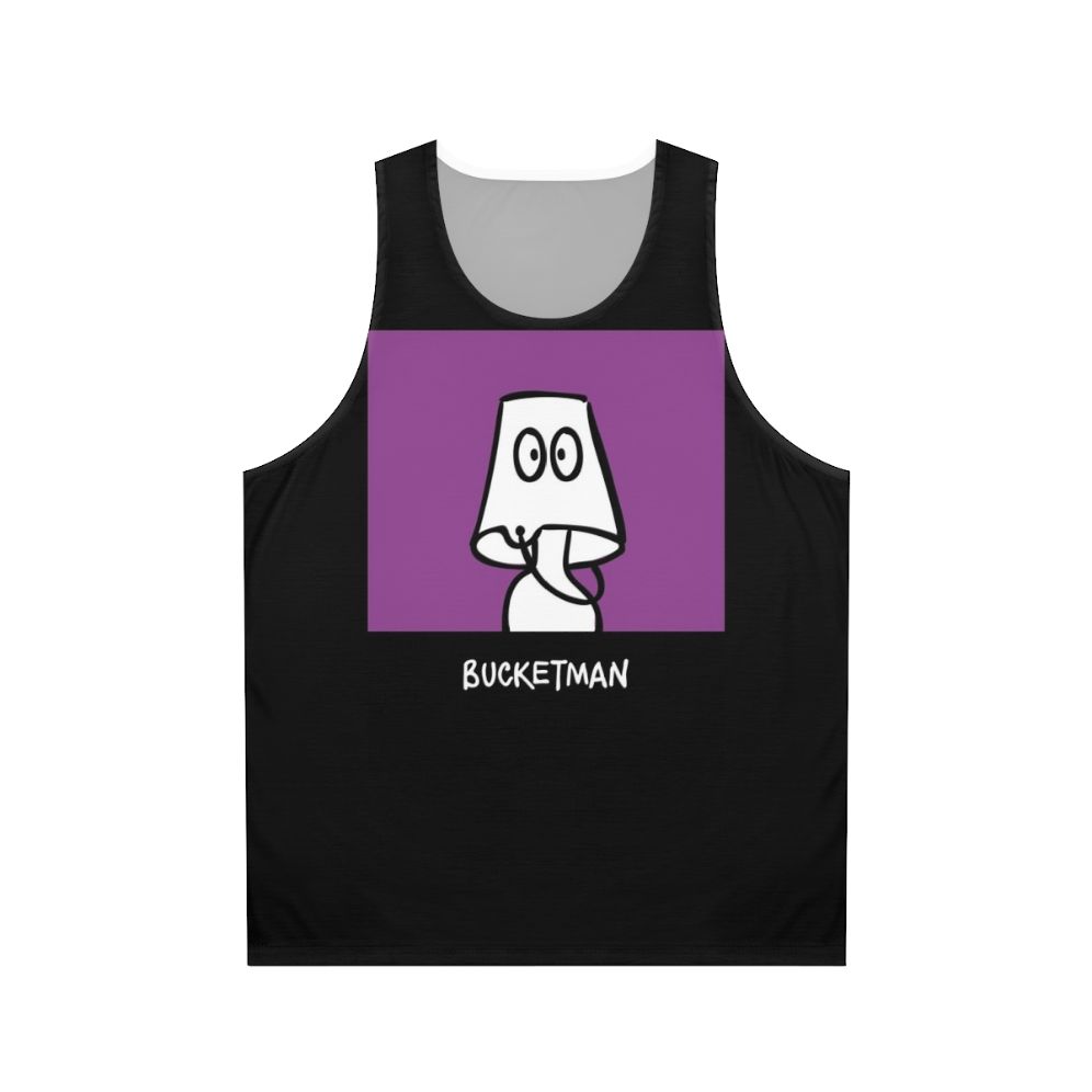 Unisex "Bucketman" superhero graphic tank top