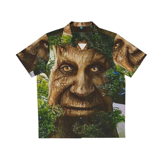 Wise Mystical Tree Meme Hawaiian Shirt with Funny Old Oak Tree Design