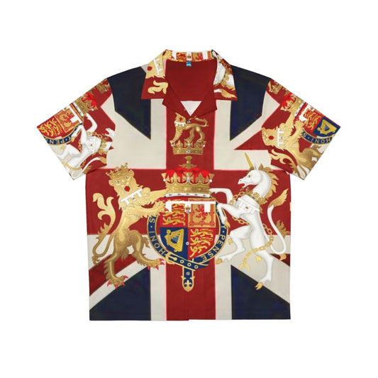 Union Jack with Windsor Insignia Hawaiian Shirt