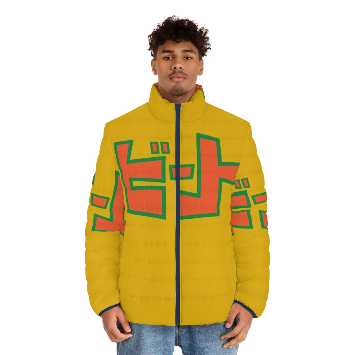 Jet Set Radio Beat Puffer Jacket featuring the iconic characters and graffiti design from the Dreamcast classic - men front