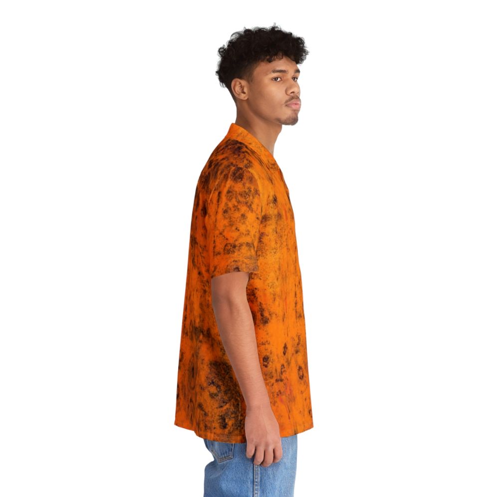 Autumn Foliage Hawaiian Shirt with Abstract Pattern - People Pight