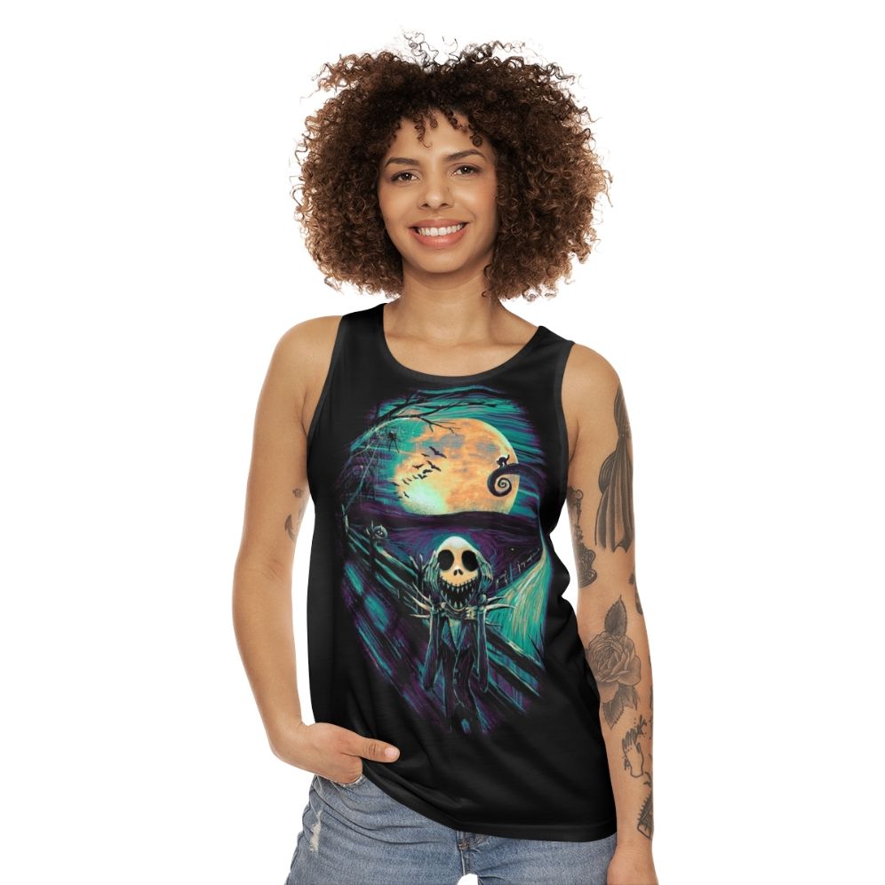 The Scream Before Christmas Unisex Halloween Tank Top - women