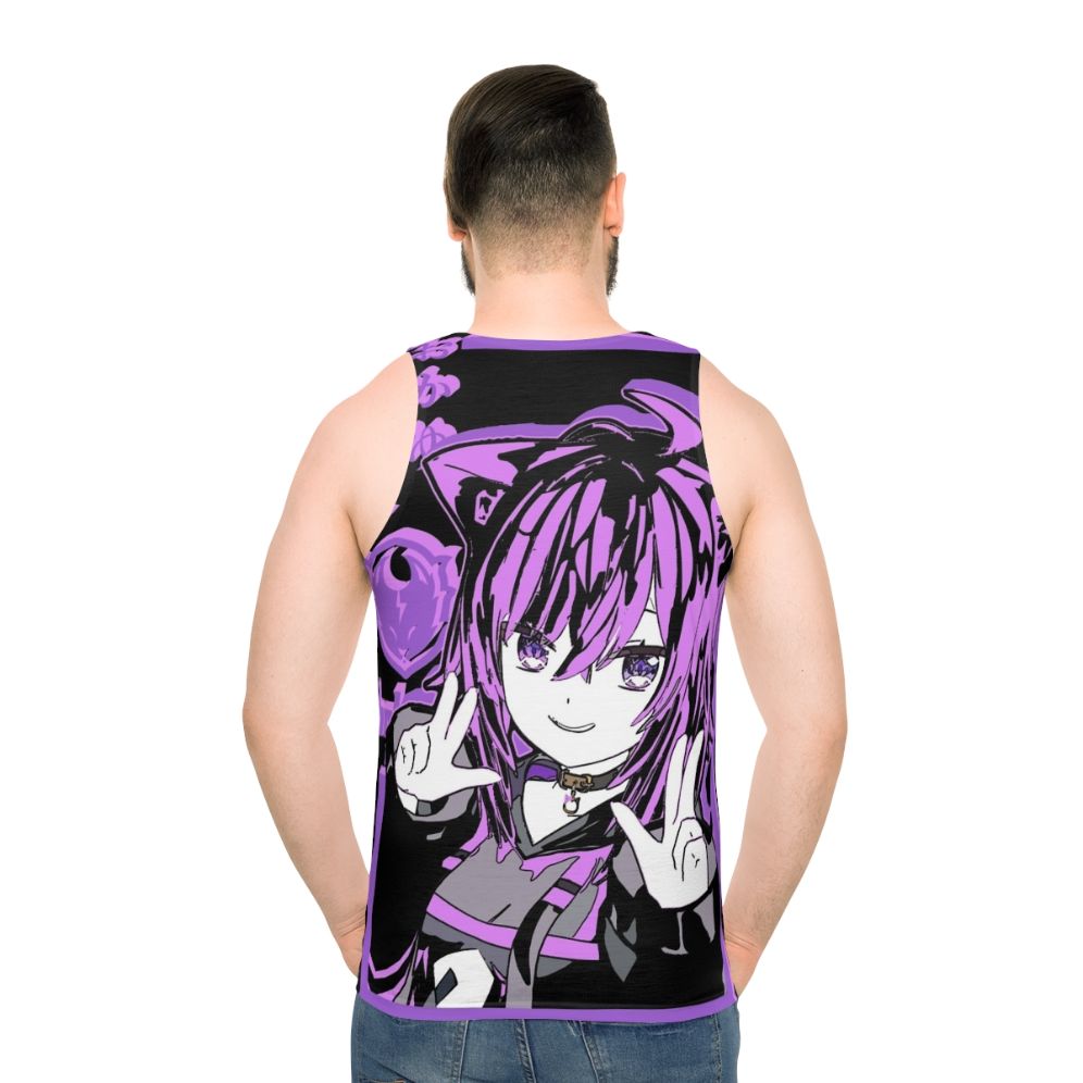 Hololive Gamers Nekomata Okayu Unisex Tank Top - men back