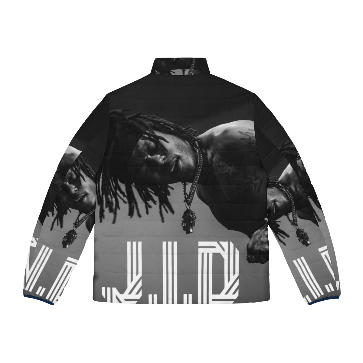 J.I.D. Dreamville Live Cut Out Puffer Jacket - Back