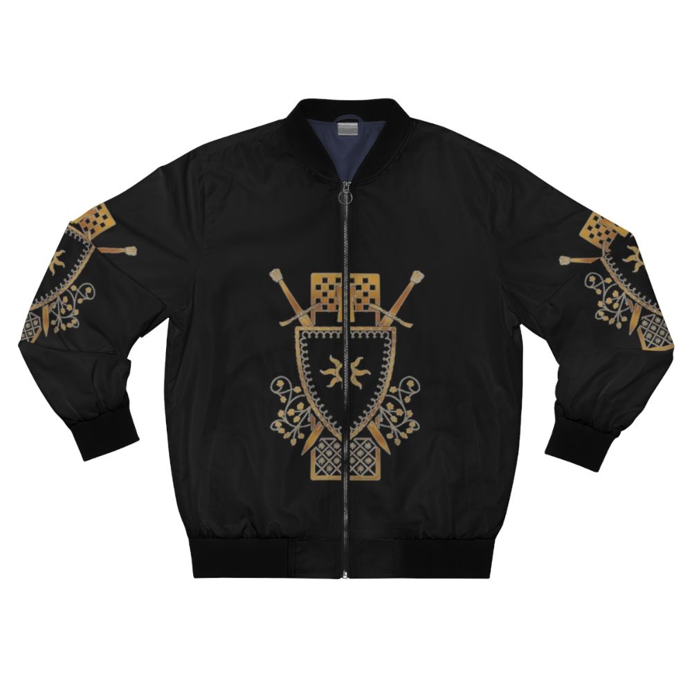 Gwent Nilfgaard Faction Bomber Jacket with Nilfgaardian Sun Logo