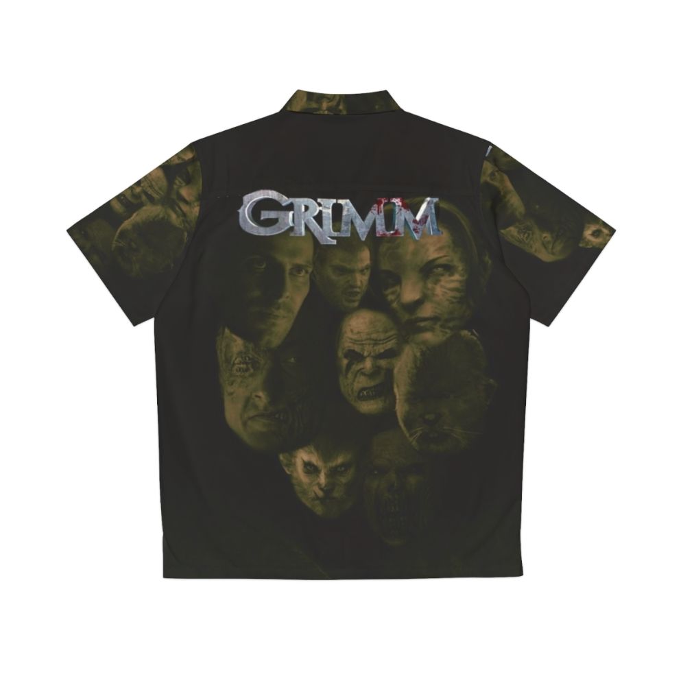 Grimm Hawaiian Shirt featuring Nick Grimm, Blutbad, and Hexen Beast - Back