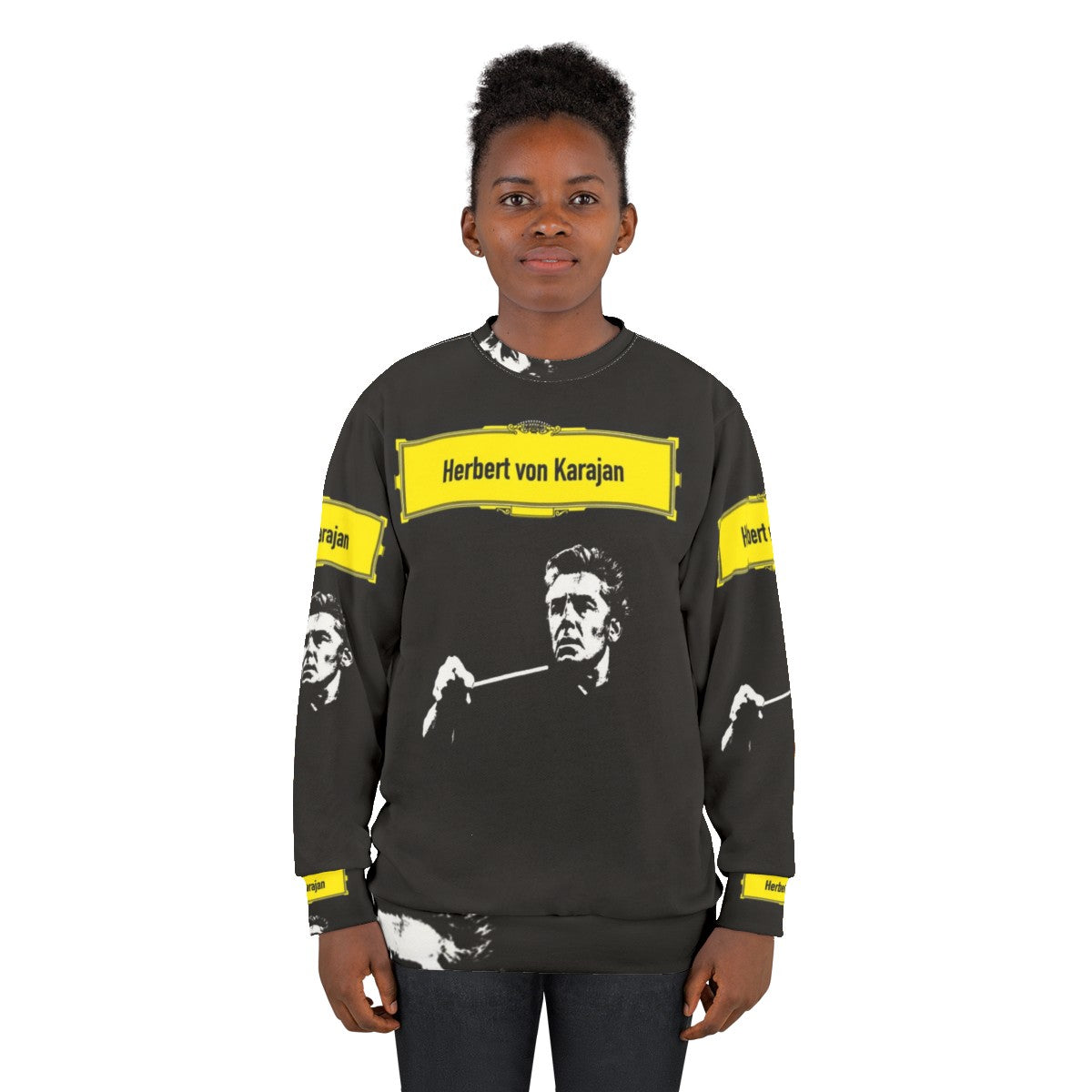 herbert von karajan classical music sweatshirt - women