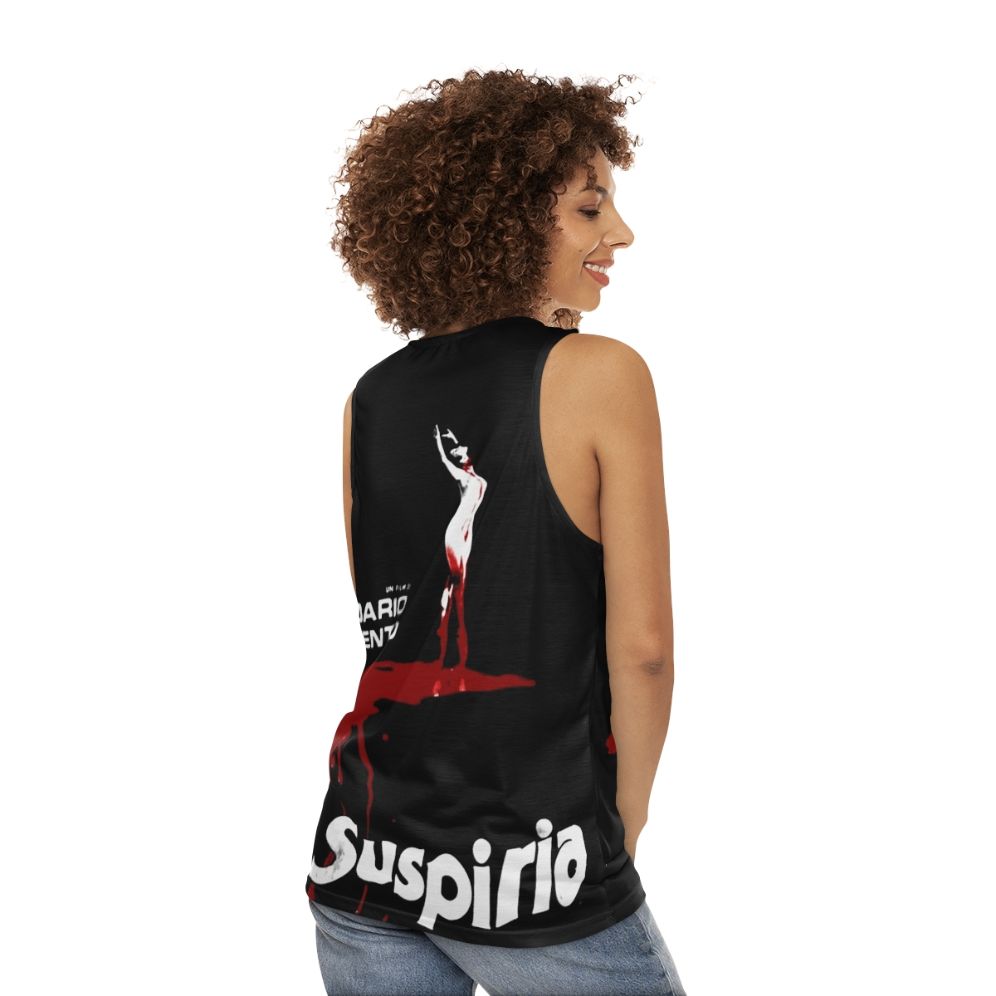 Suspiria horror themed unisex tank top - women back