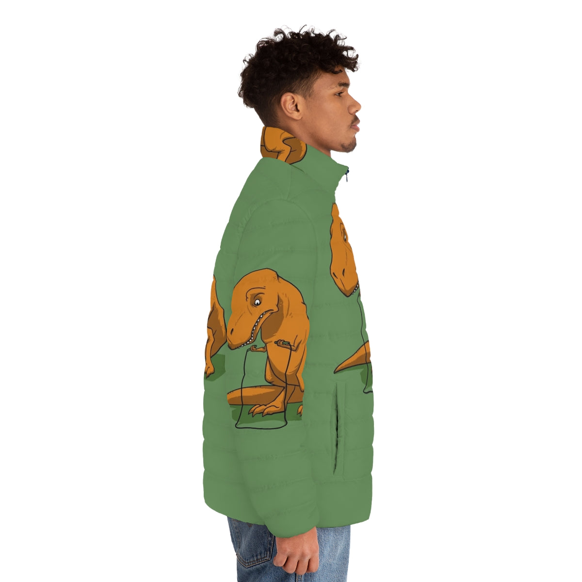 Tyrannosaurus Rex Kids Puffer Jacket - men side right