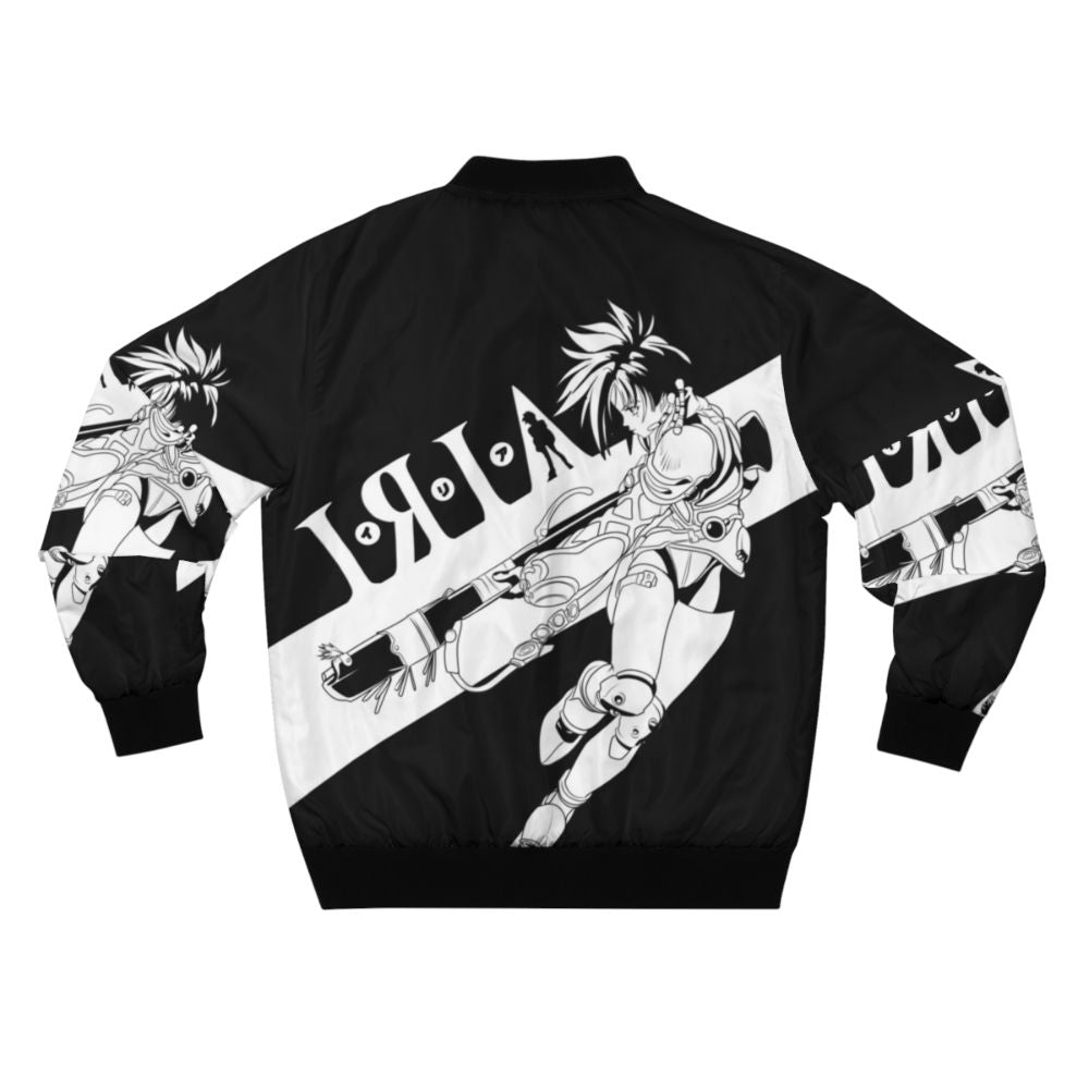 Iria Zeiram Retro Bomber Jacket with Anime, Manga, and Mecha Inspired Design - Back