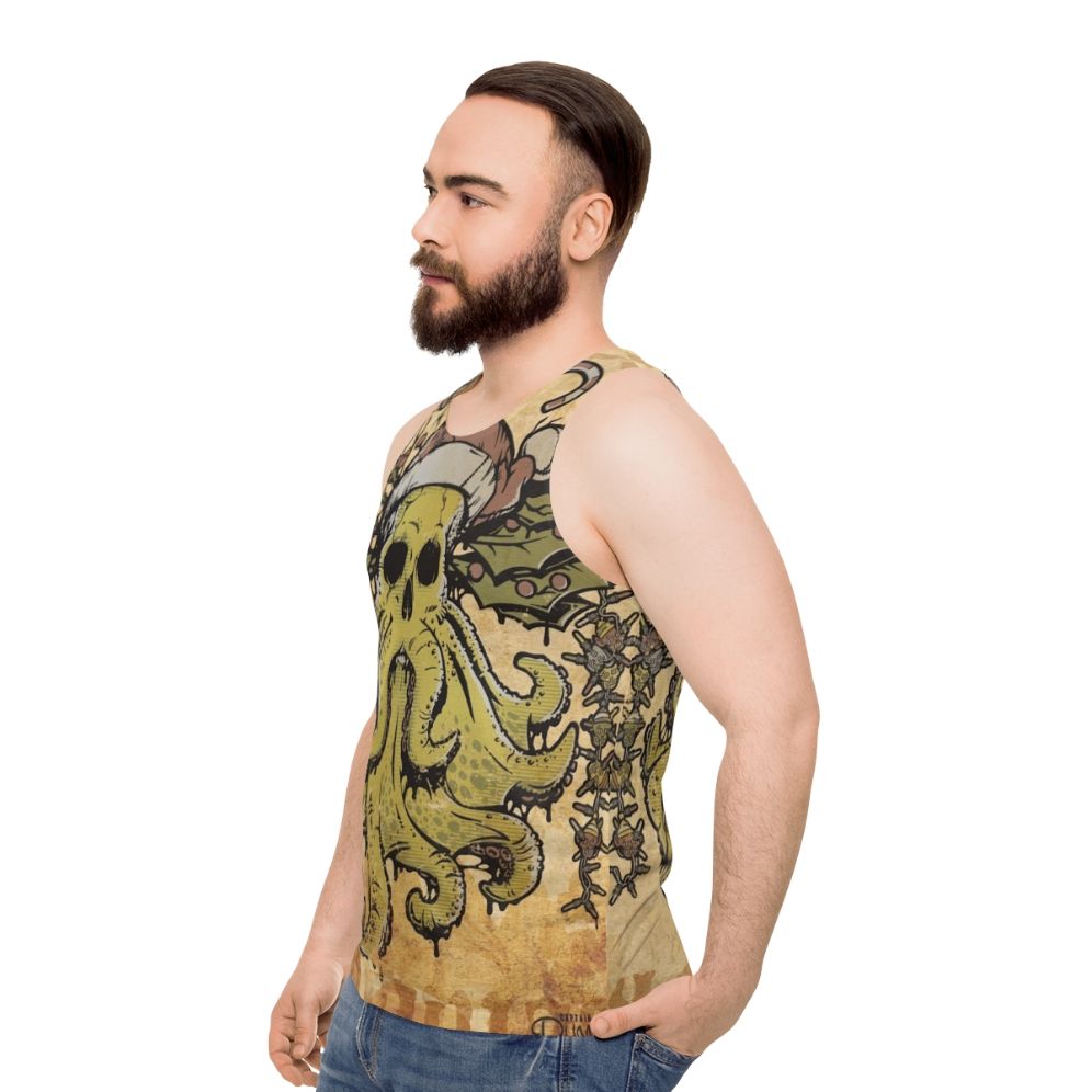 Cthulhu Christmas unisex tank top - men side