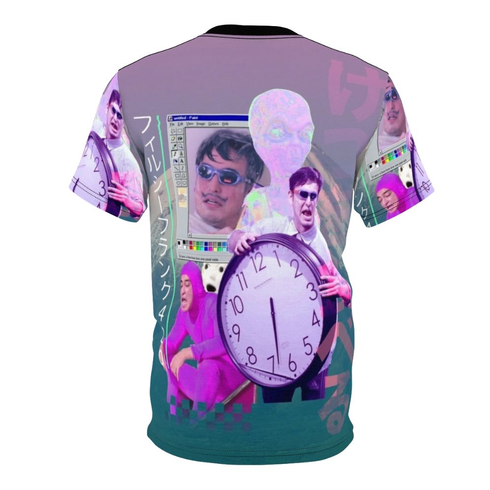 Filthy Frank Inspired 420 Vaporwave Aesthetic T-shirt - Back