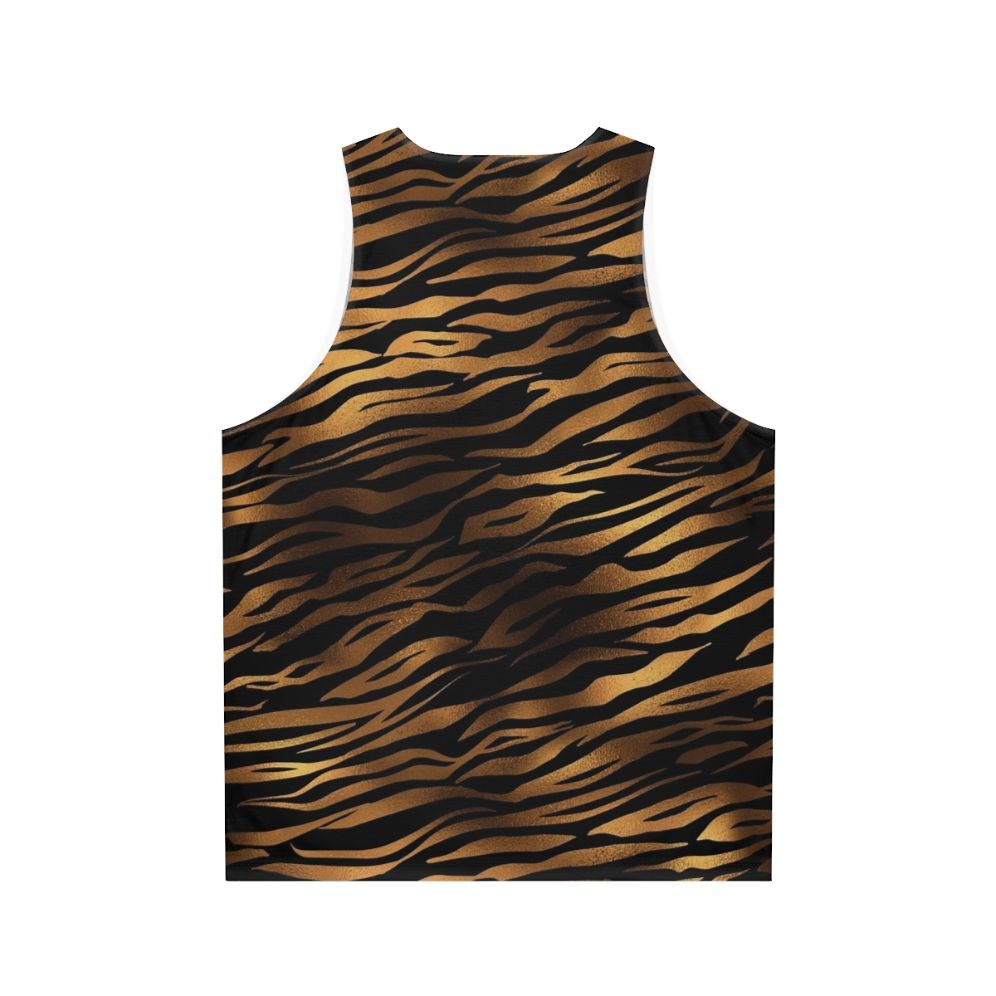 Tiger print unisex tank top - Back