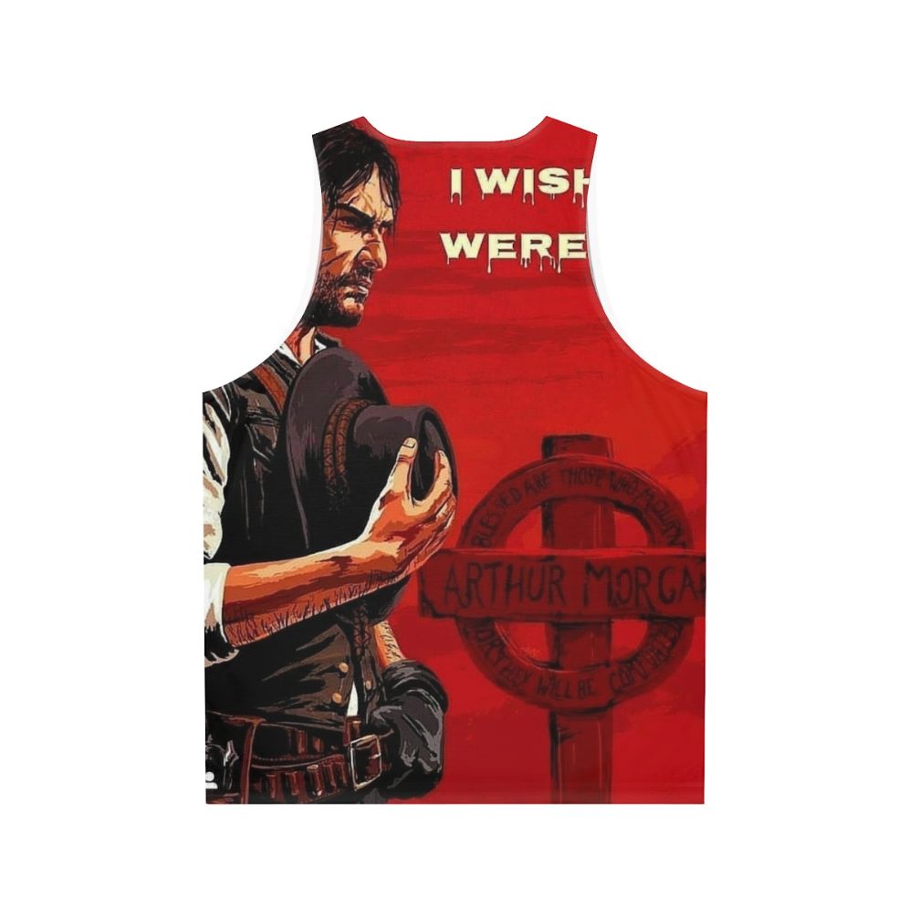 John Marston Unisex Tank Top for Gamers - Back