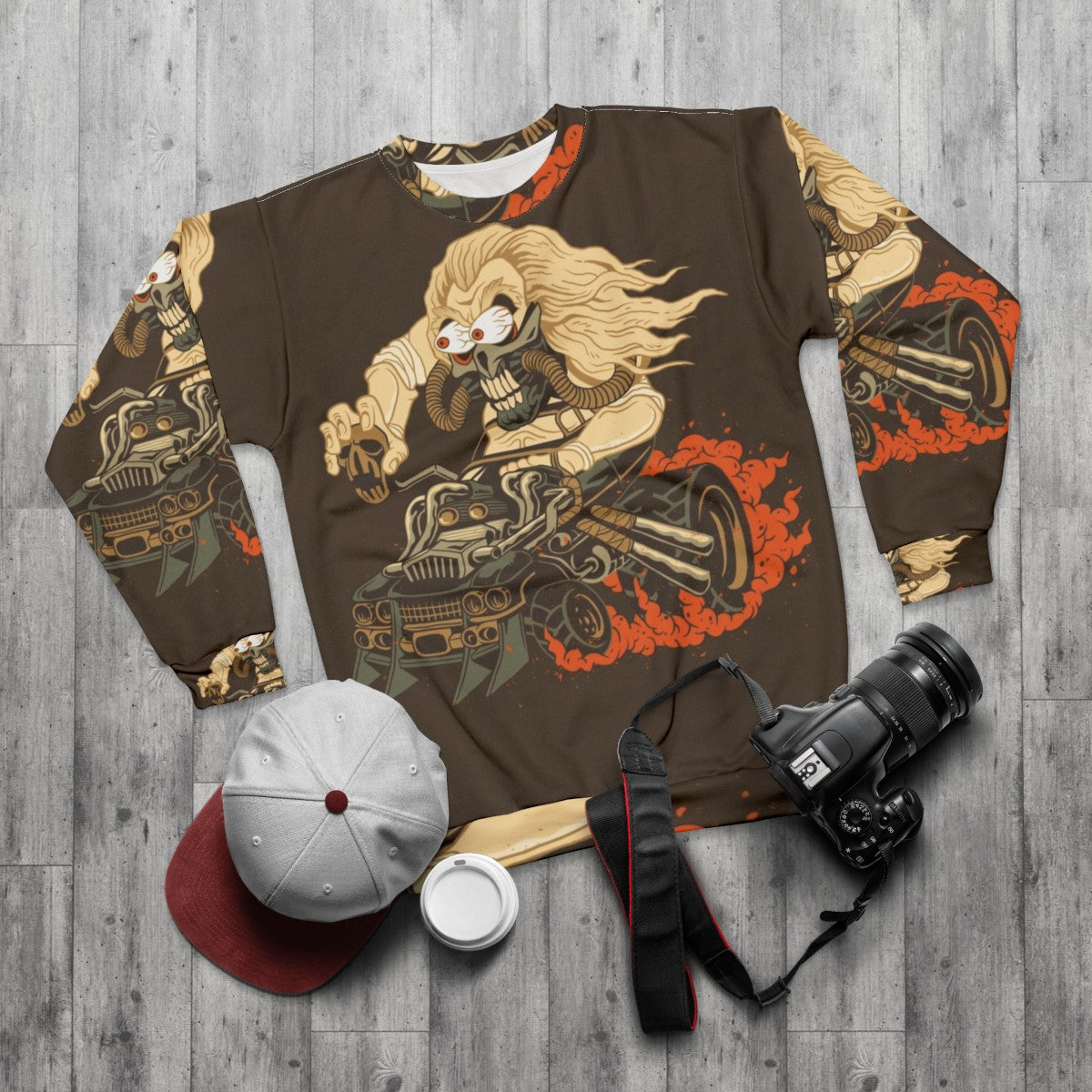 Immortan Joe Fury Road Graphic Sweatshirt - flat lay