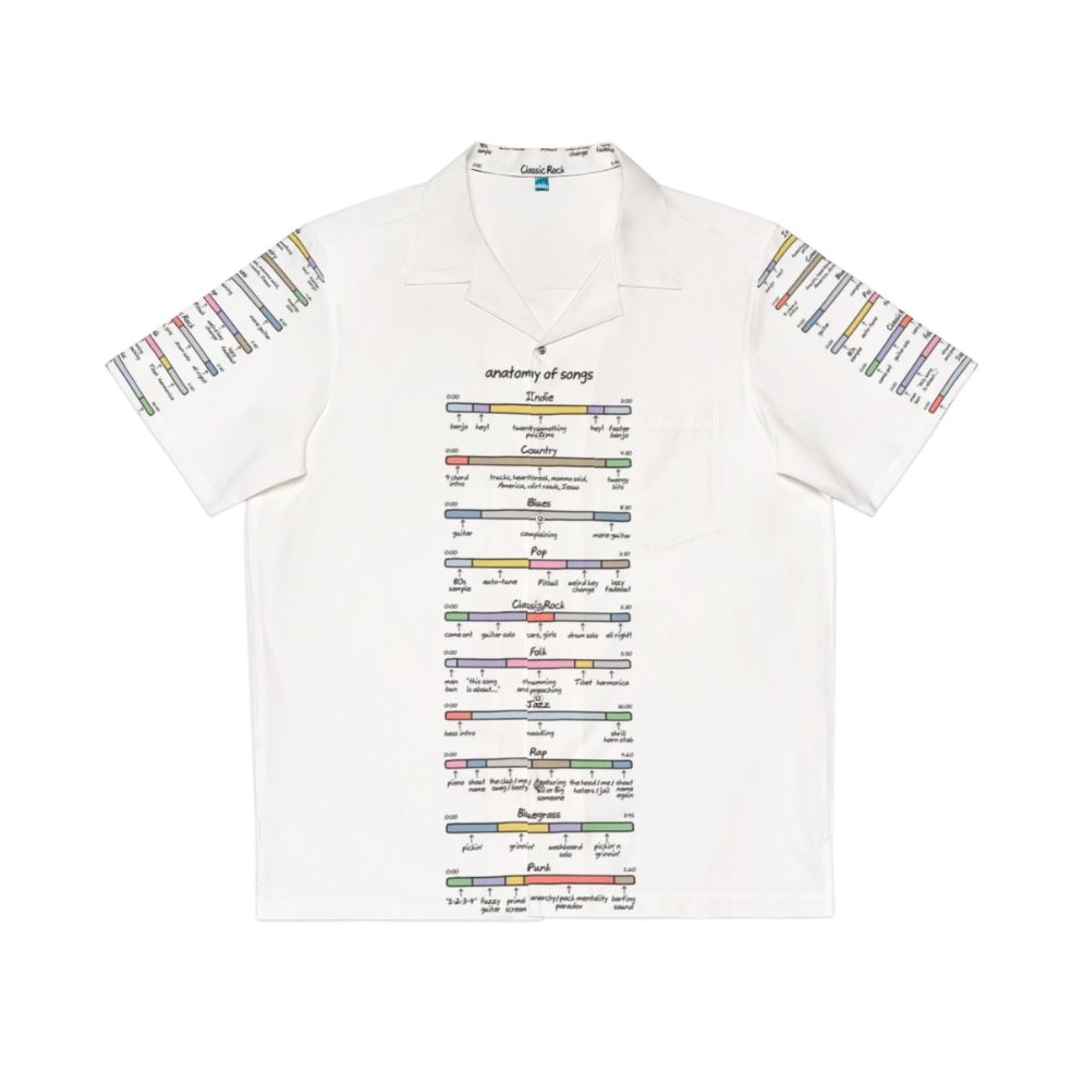 Anatomy of Songs Composite Hawaiian Shirt for Music Lovers