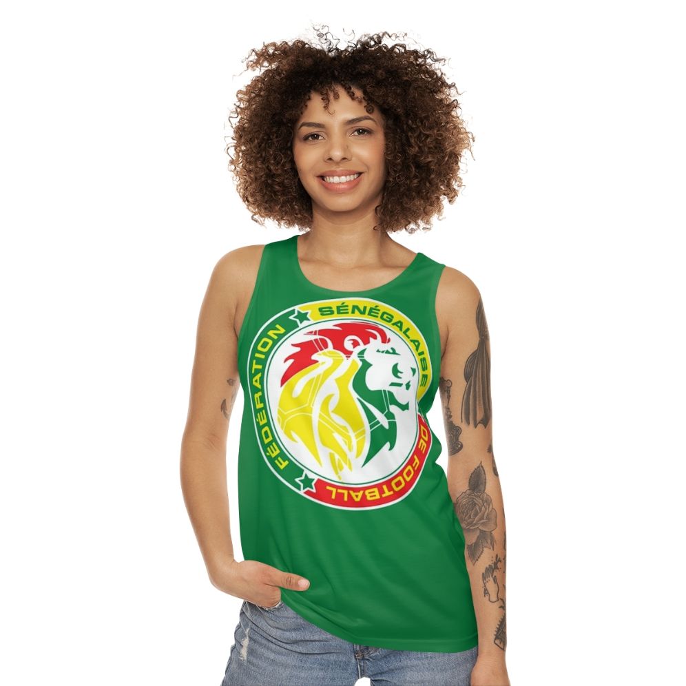 Senegalese Football Team Unisex Tank Top - women