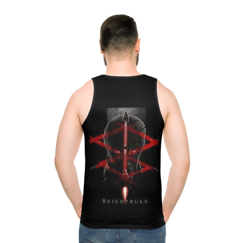 Brightburn horror superhero alien unisex tank top - men back