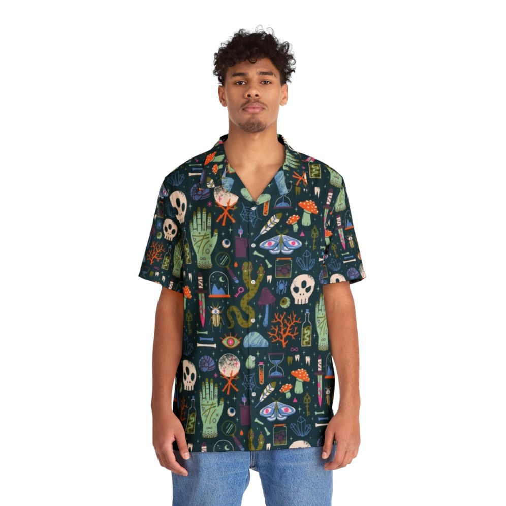 Spooky Curiosities Hawaiian Shirt - People Front