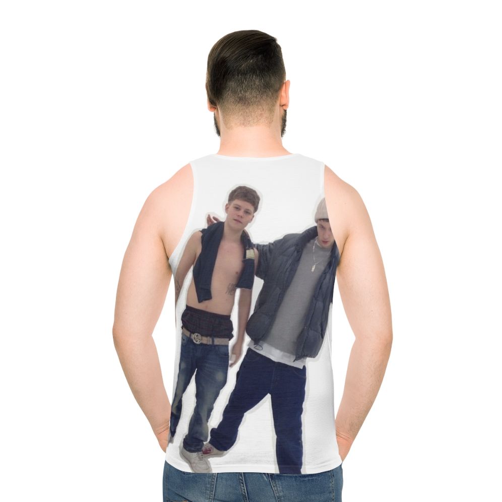 Yung Lean Bladee graphic tank top - men back