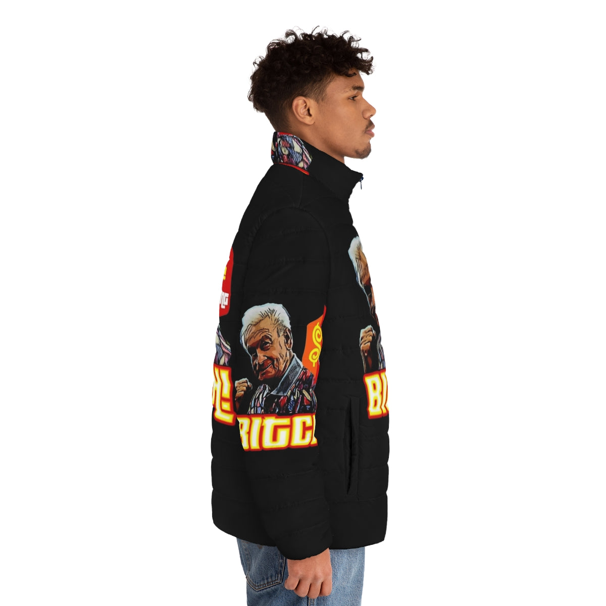 The Price Is Wrong Puffer Jacket with Christmas Vacation inspired design - men side right