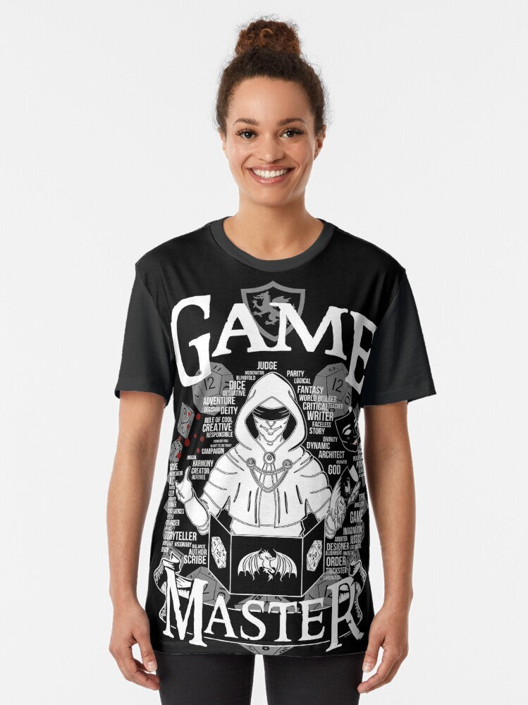 Game Master Graphic T-Shirt for Tabletop Roleplaying and Dungeons and Dragons Fans - Women