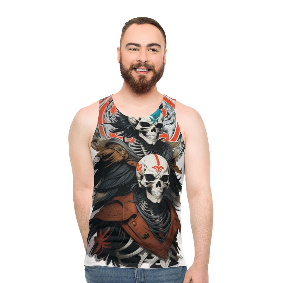 Skeleton Warrior Dark Fantasy Unisex Tank Top - men