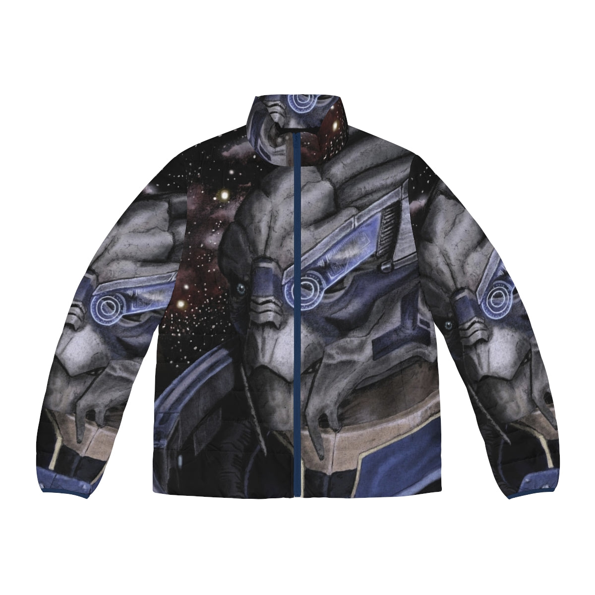 Mass Effect Garrus Vakarian and Thane Krios inspired puffer jacket