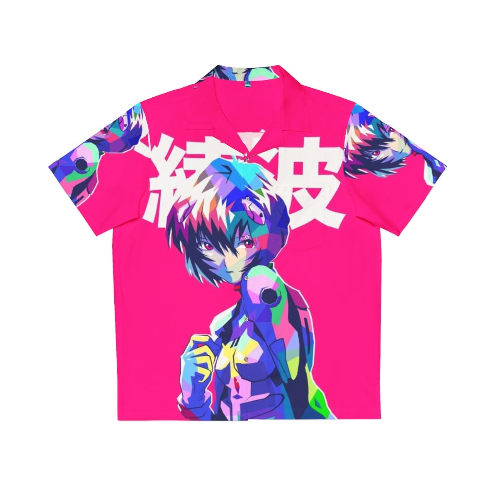 Rei Ayanami Inspired Hawaiian Shirt