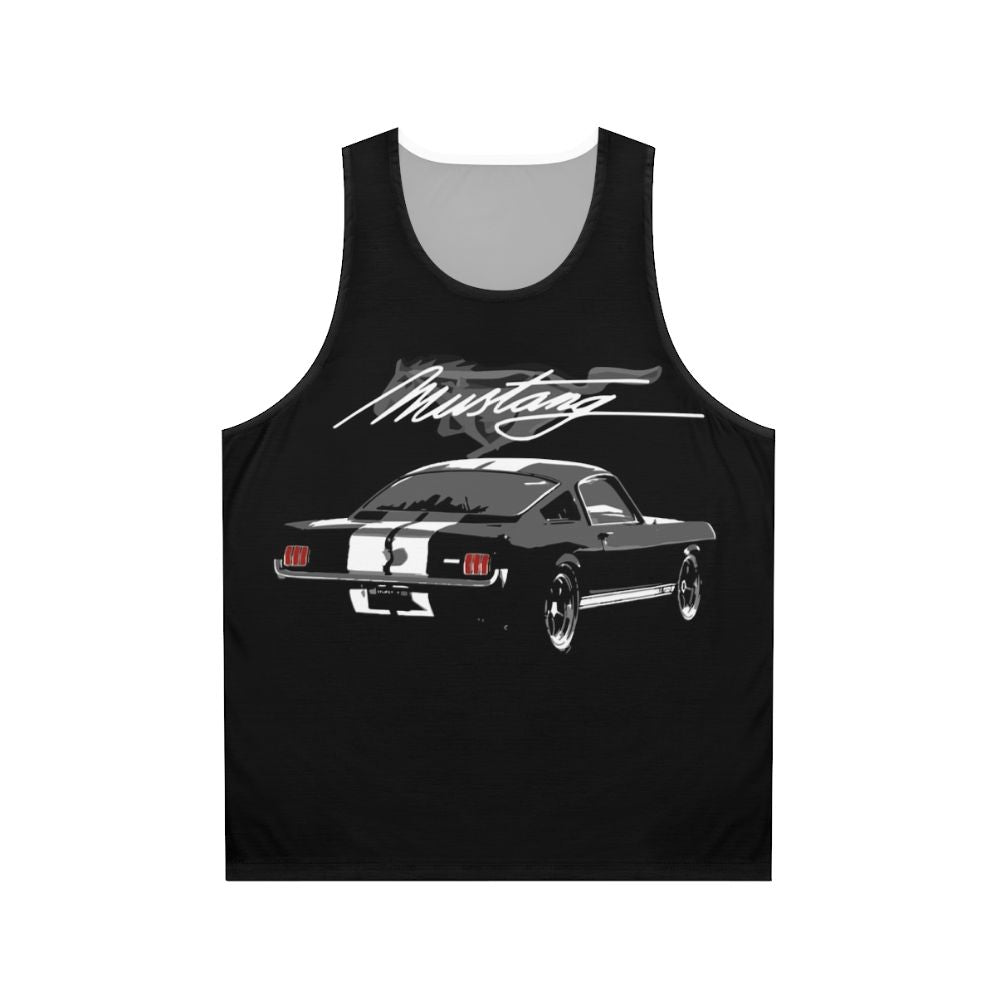 Retro 1965 Mustang Fastback Unisex Tank Top