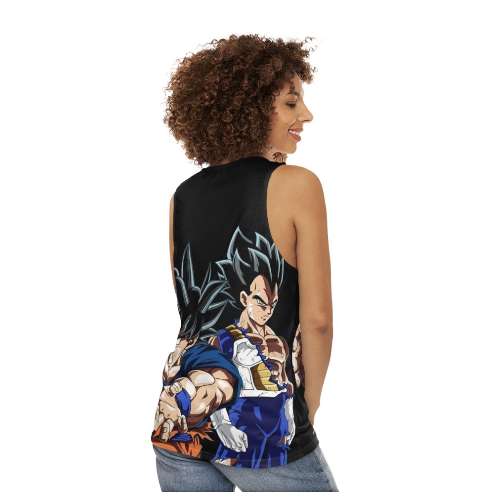 Goku and Vegeta Dragon Ball Z Unisex Tank Top - women back