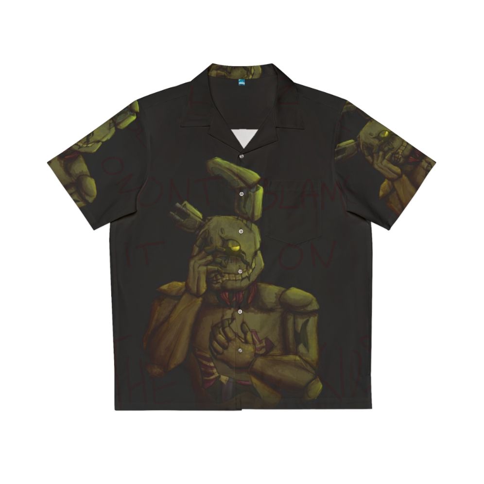 Don T Blame It On The Kids Hawaiian Shirt featuring Spring Bonnie from Five Nights at Freddy's