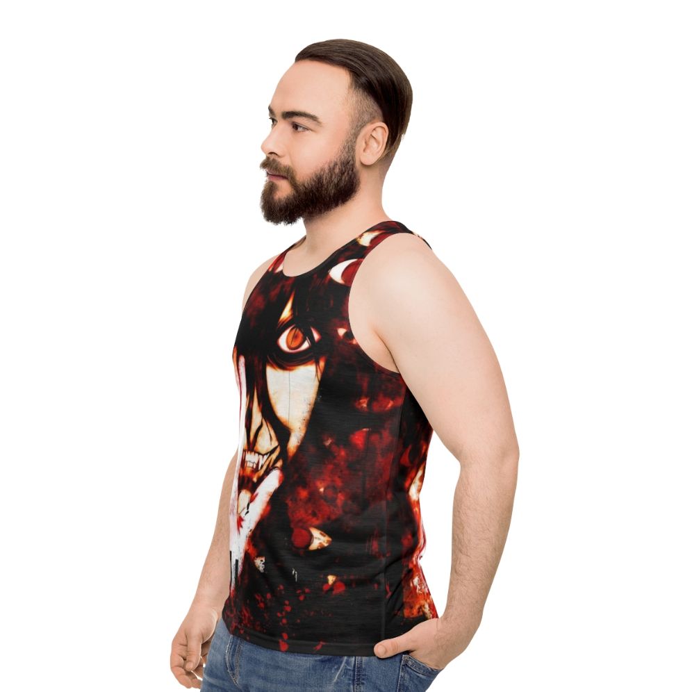 Hellsing Anime Dark Gothic Unisex Tank Top - men side