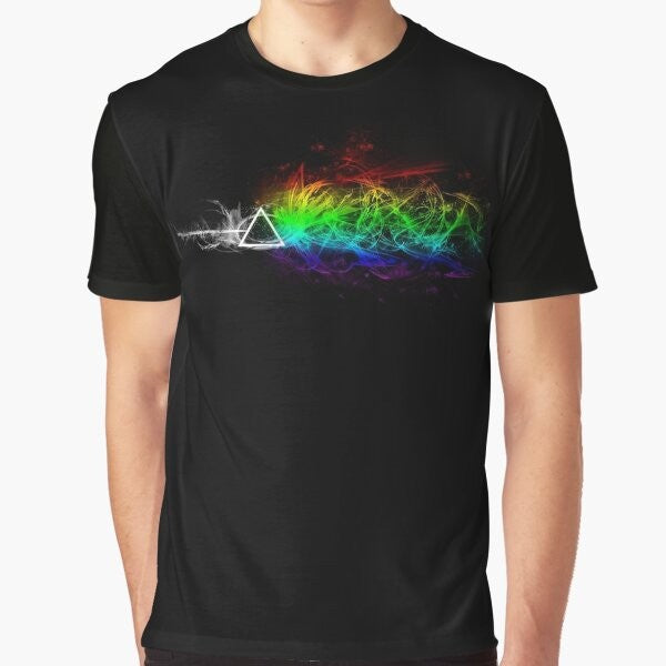 Pink Floyd - The Dark Side Of The Moon Colorful Graphic T-Shirt