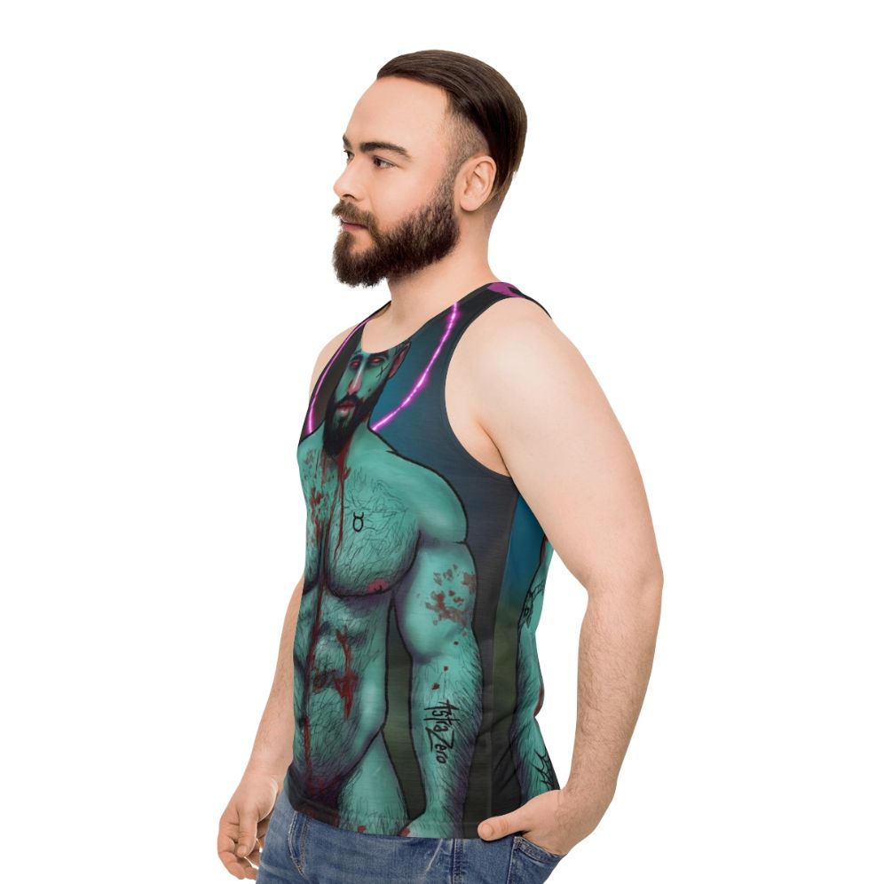 Astra Zero unisex muscle tank top - men side