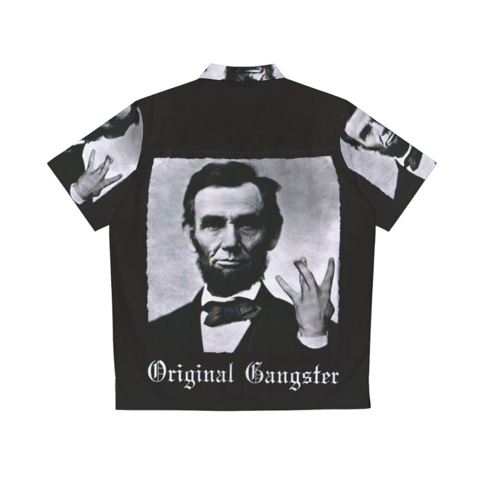 Vintage Abraham Lincoln Original Gangster Hawaiian Shirt - Back