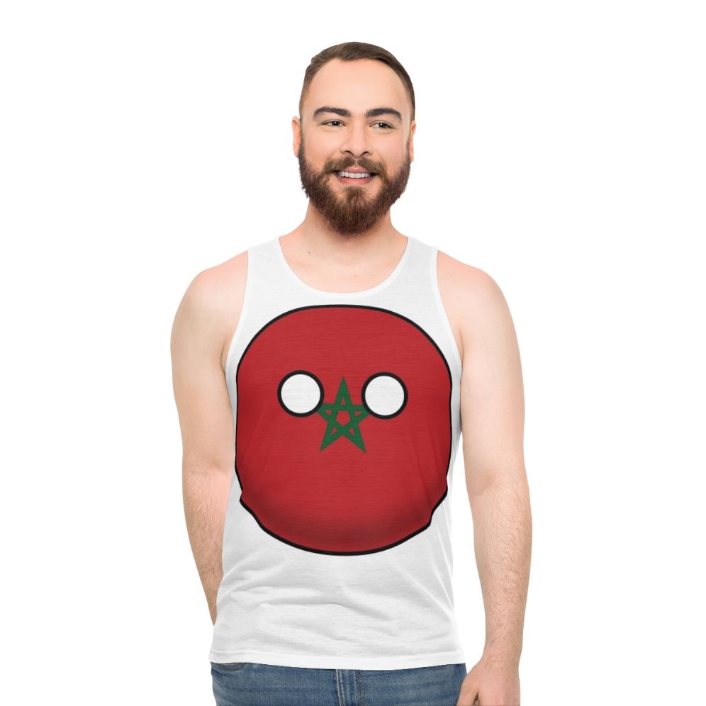 Morocco Countryball Unisex Tank Top - men