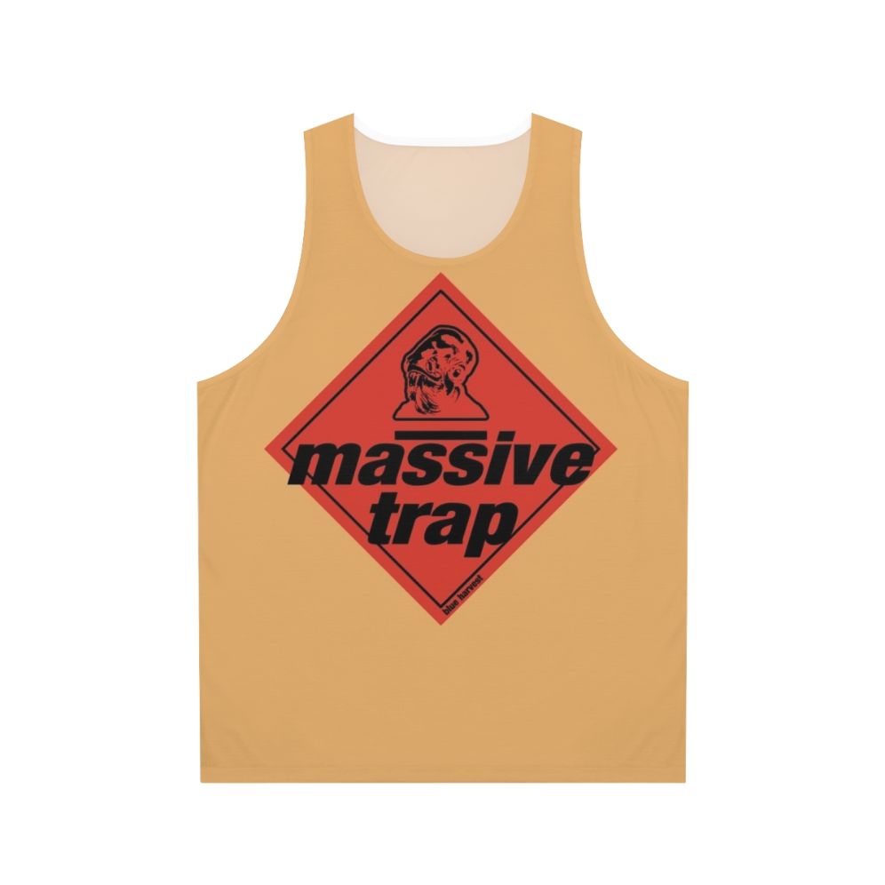 Unisex tank top with Star Wars inspired "It's a Trap!" design