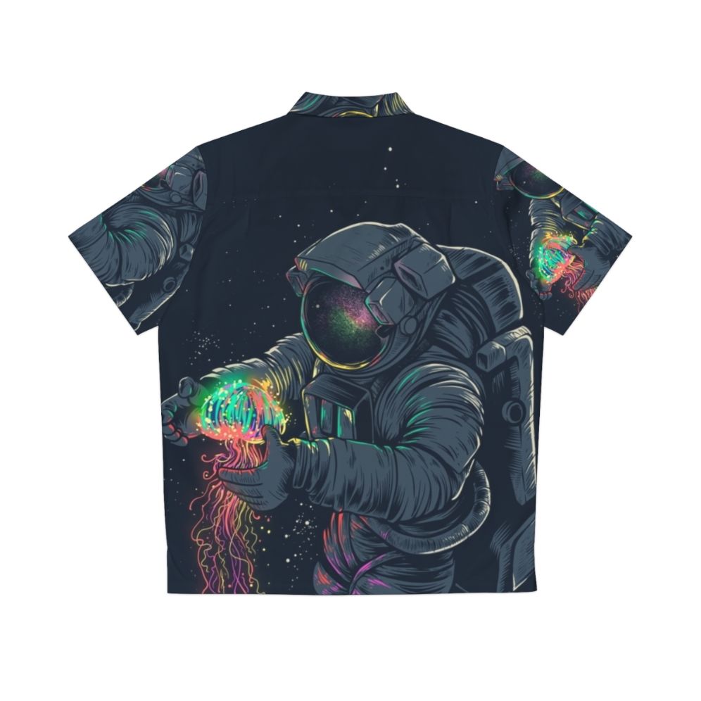 Cosmic Spacejelly Hawaiian Shirt - Intergalactic Sci-Fi Style - Back