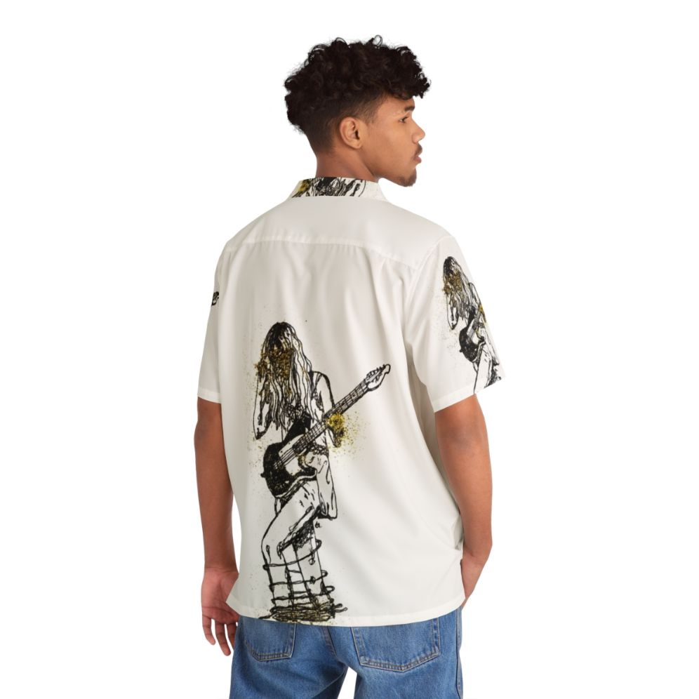 Ellie Tropical Hawaiian Shirt with Music and Nature Inspired Design - People Back