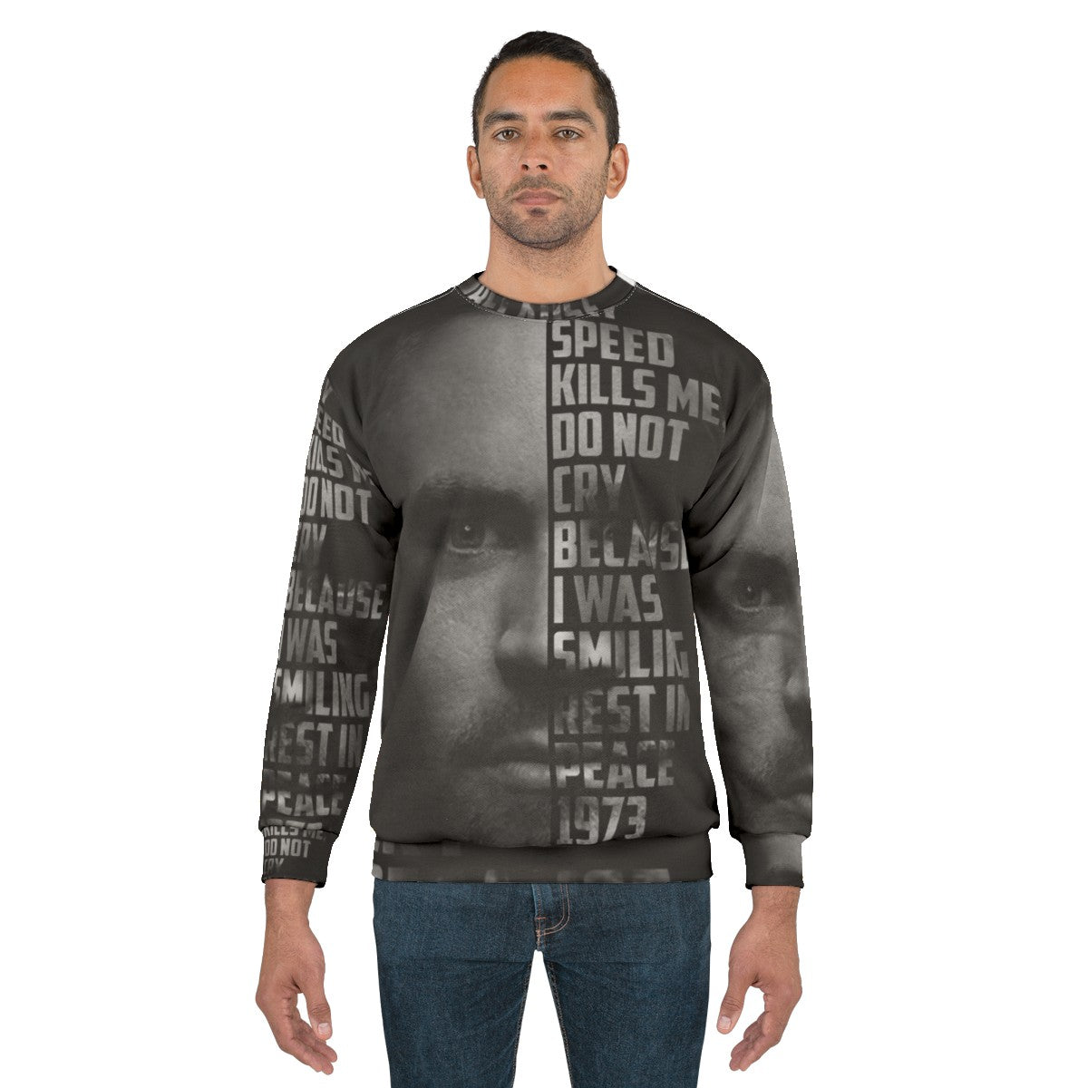 Paul Walker Text Portrait Sweatshirt - men