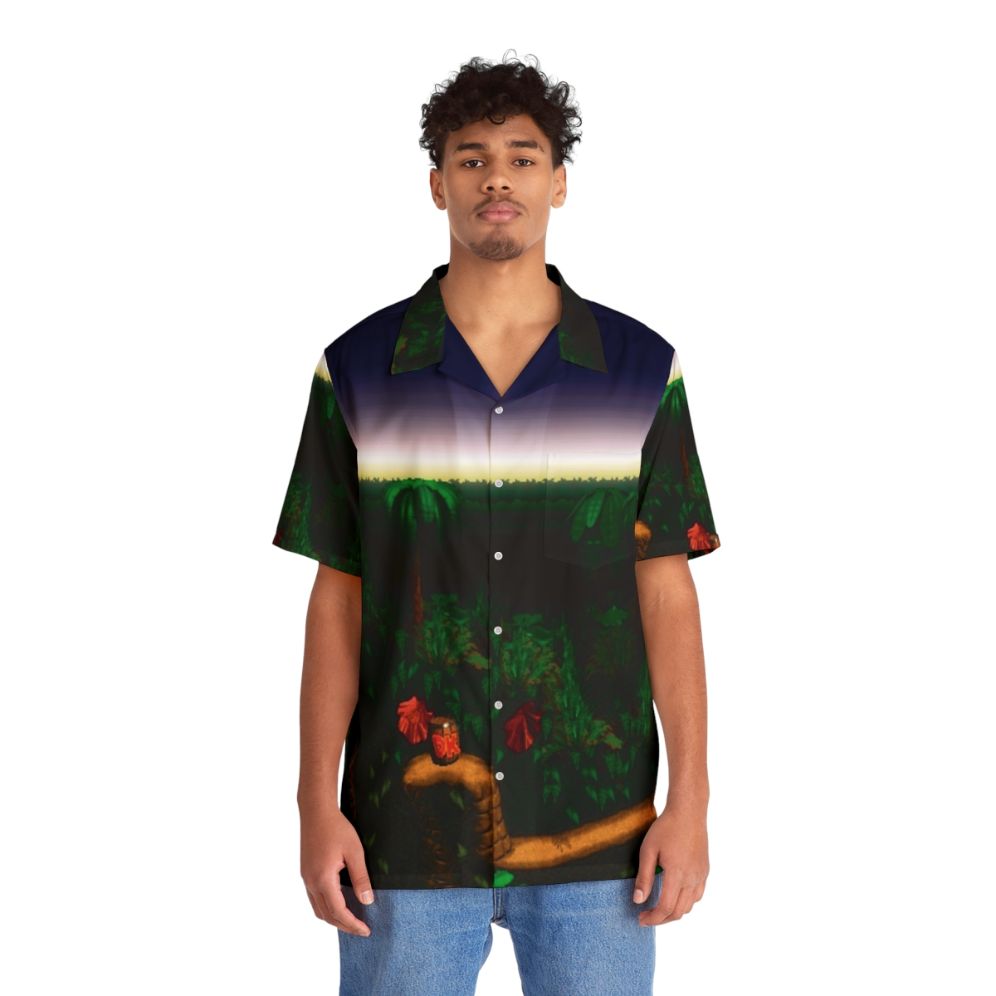 Barrel Cannon Canyon Donkey Kong Hawaiian Shirt - People Front