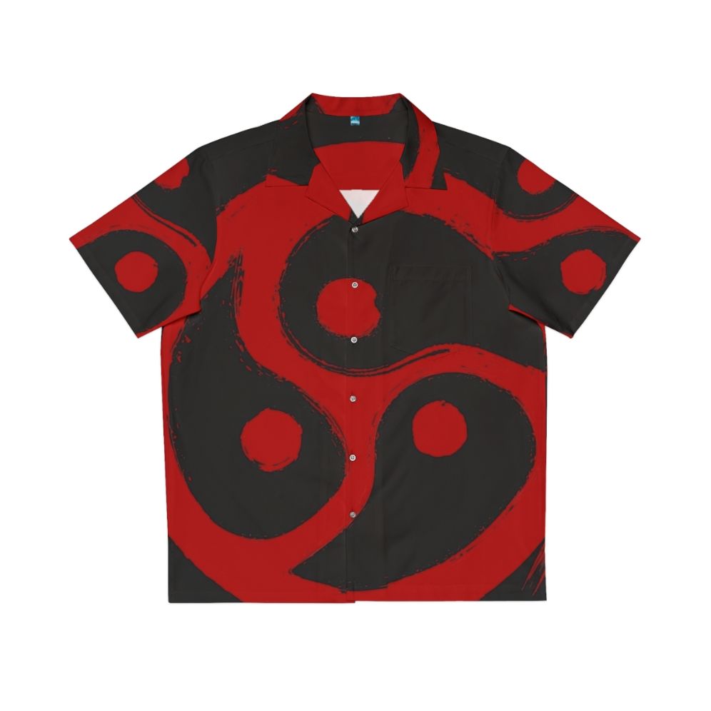 Kinky BDSM Triskelion Grunge Hawaiian Shirt