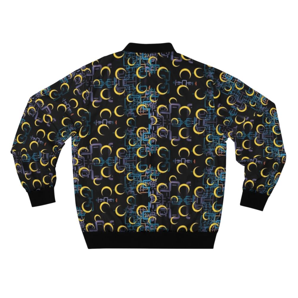 Dan Flashes Pattern Cool Tim Robinson #1 Bomber Jacket - Back